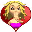 pop star blowing kisses.gif